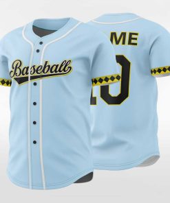 Annual Ring-Custom Sublimated Button Down Baseball Jersey-XTeamwear